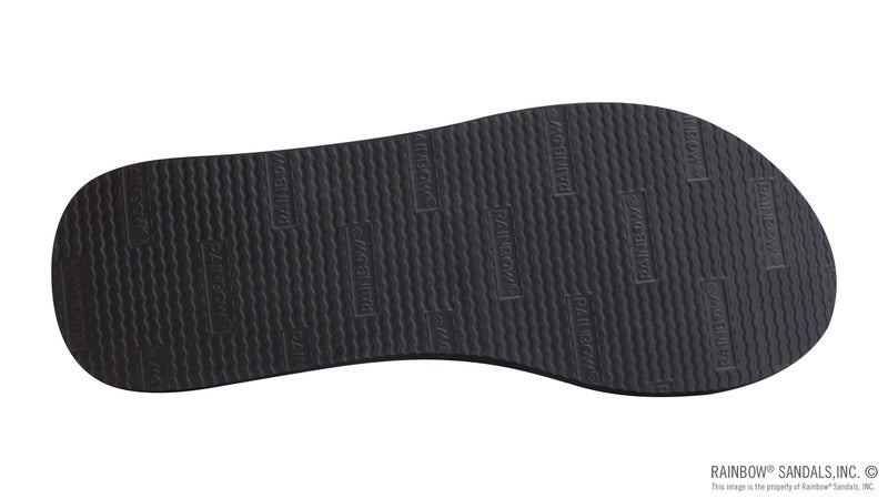 Rainbow Sandals Women's The Cottons Soft Rubber Top Sole w/Tapered Strap, Black, Ladies 9 M US - Image 5